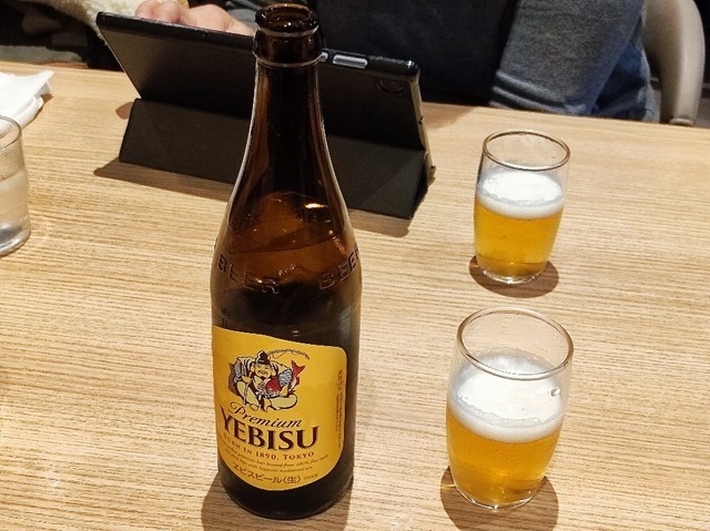 今日のビールはエビス