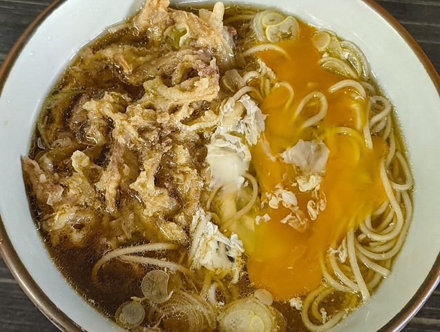 かき揚げと黄色いたまご