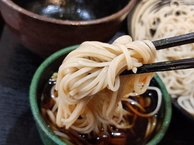 普通のつけ汁で手繰る