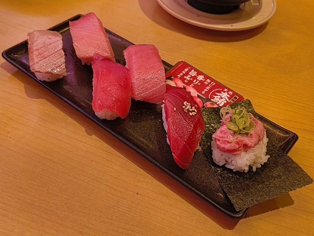 豊洲 天然本鮪6貫盛り