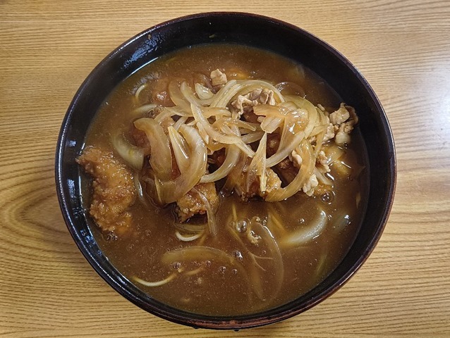 かつカレーそば