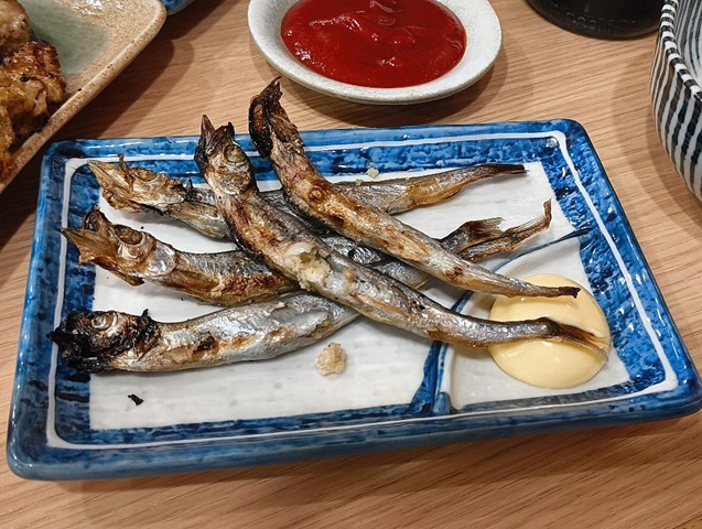 ししゃもの炭火焼き