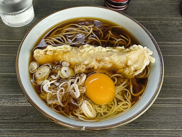 イカ天そば＋生たまご
