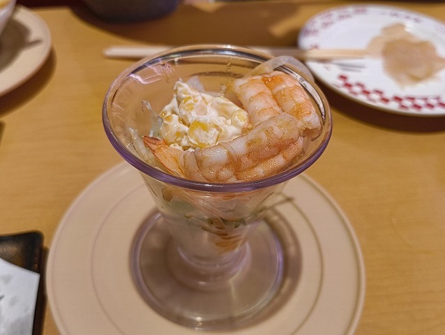 えびのカルパッチョ風サラダパフェ