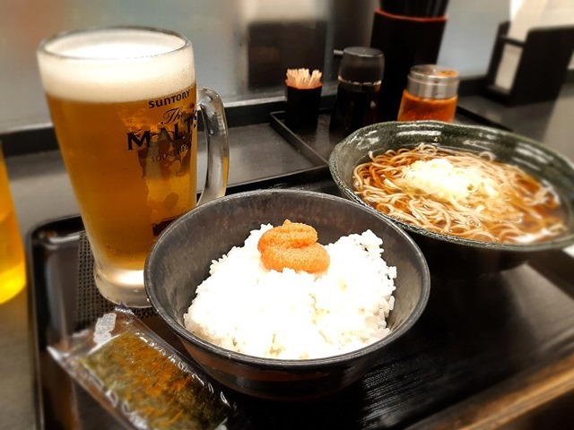 めんたいセット＋ビール