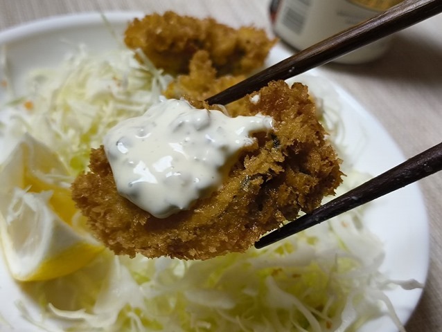タルタルソースで食べる
