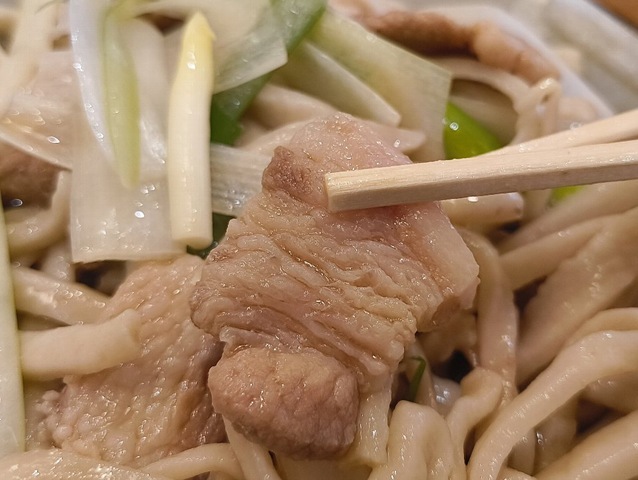 肉とねぎも食べる