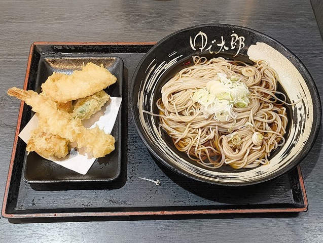 海老かしわ天もり（ぶっかけ）