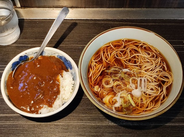 かけそば＋カレー定食