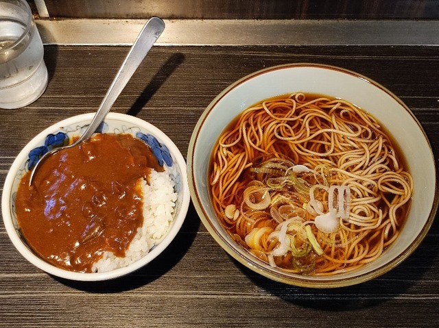 かけそば＋カレー定食