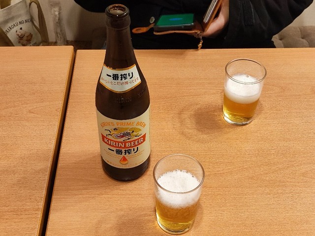 ビールは家人にあわせて一番搾りにしたのだよ