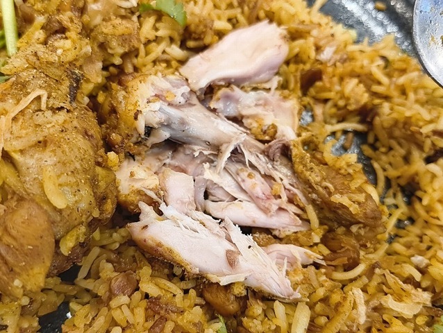 チキンをバラす