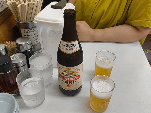 先ずはビールだ