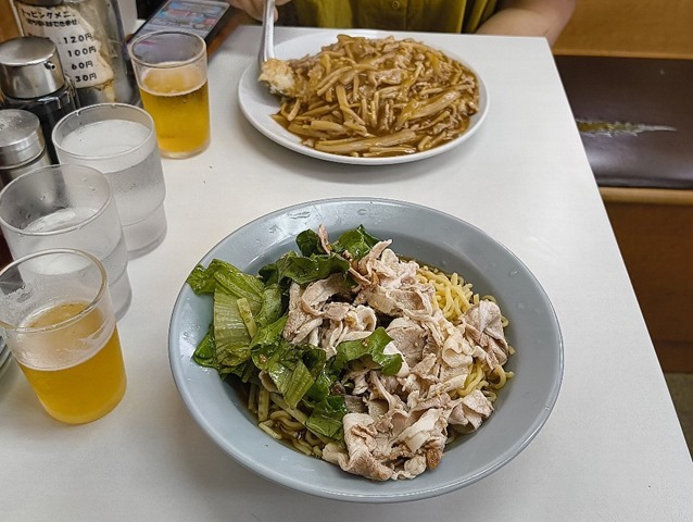 肉チャーハン（ルースチャーハン）と肉冷し中華
