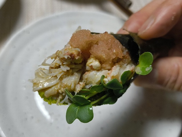 蟹のハイブリッド＋明太子