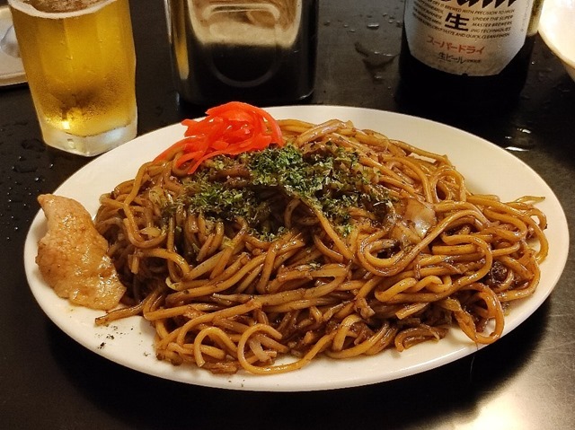 豚バラ焼きそば