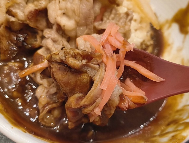 紅ショウガ天そばを添えて食べてみる