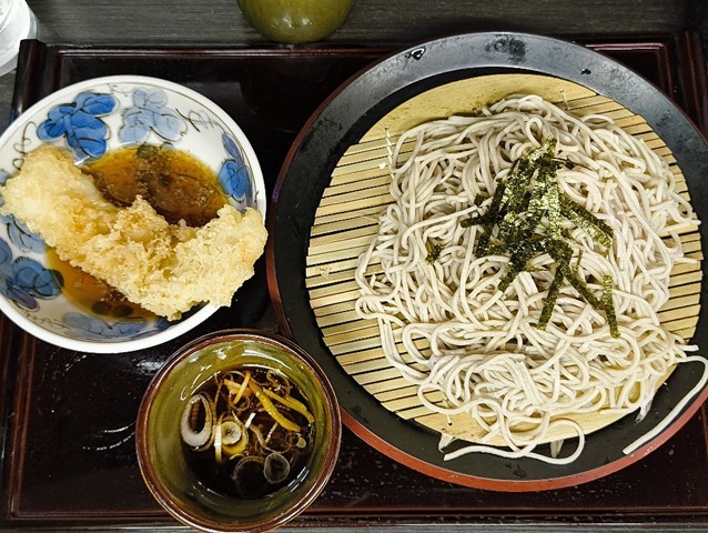 ざるそば＋イカ天