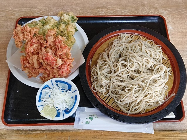 おおもり＋春菊天＋桜エビ天
