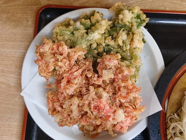 桜えび天＋春菊天