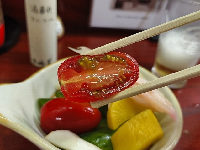 おしんこを食べる