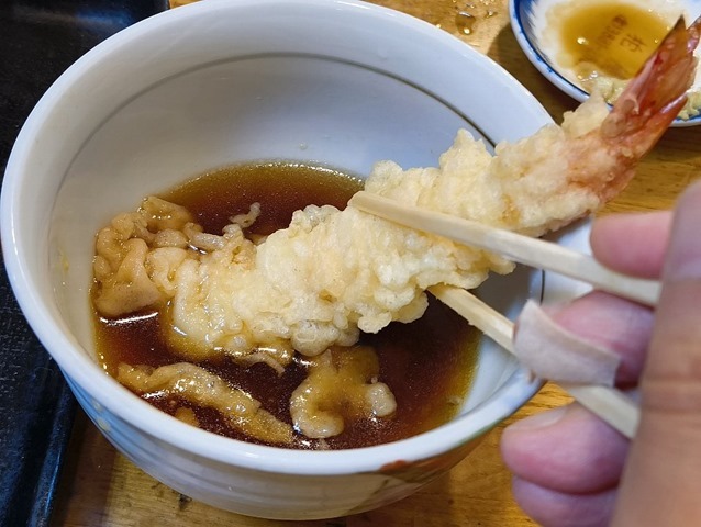 最後に海老天だ！