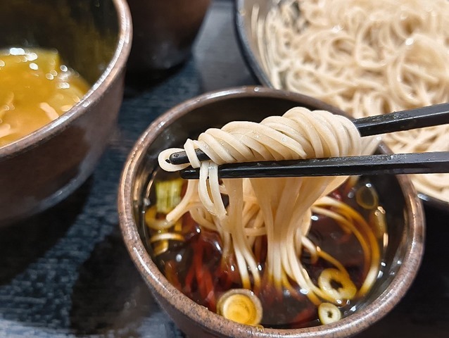 蕎麦汁で蕎麦を食べるのだよ