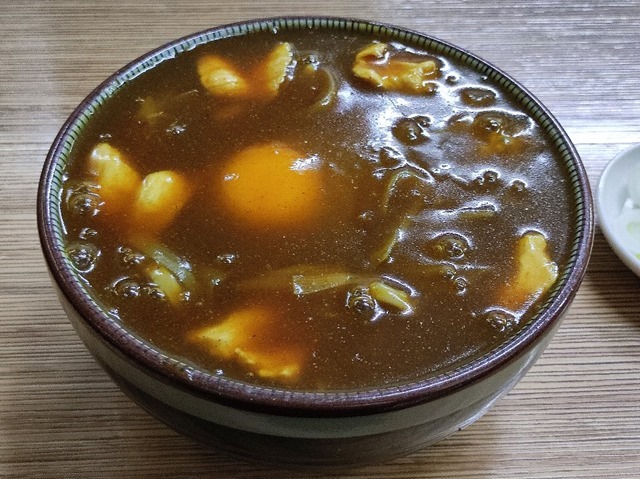 カレー南蛮そば玉落とし