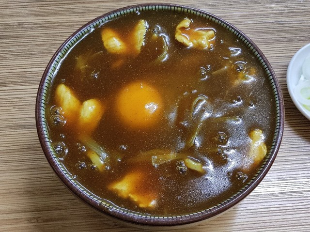 カレー南蛮そば玉落とし