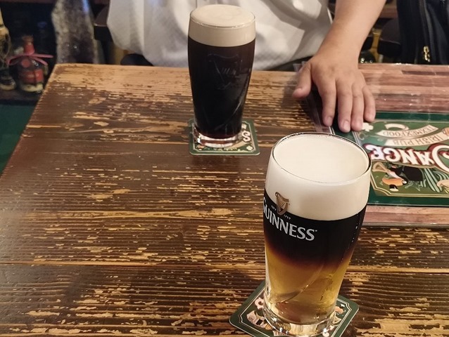 ハーフ＆ハーフとギネスビール
