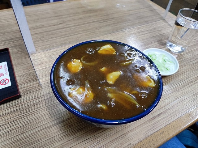 カレー南蛮そば玉落とし