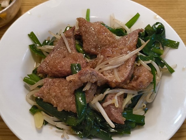 ニラレバ炒め
