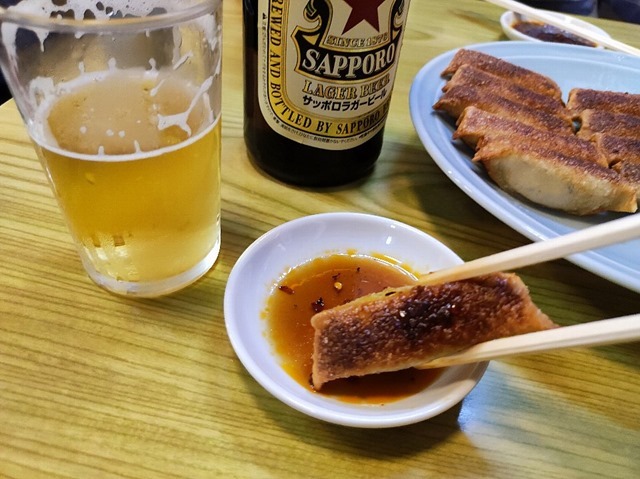 ビールと王さまの餃子