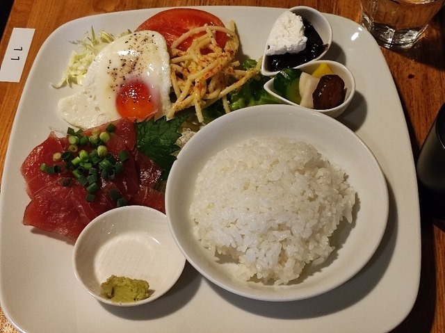 本日のお刺身プレート「マグロ切落し」