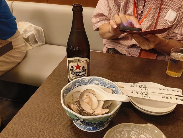 赤星とはまぐりの酒蒸し