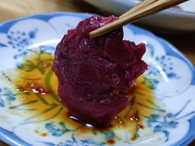 辛し味噌に醤油を垂らしてあー腎臓に悪いのだよ