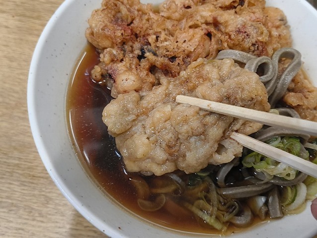 牡蠣天を食べる