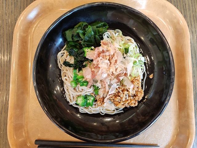 納豆オクラそば