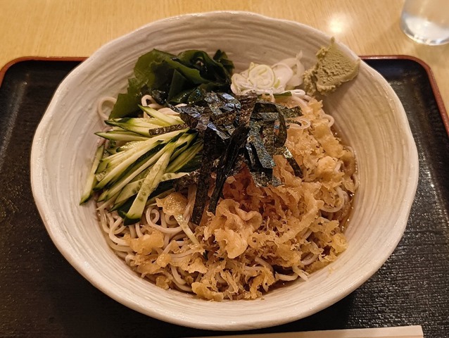 冷したぬき蕎麦（大盛）