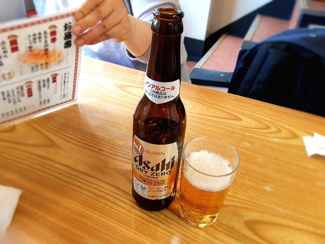 本当はビｰルが呑みたかったのにノンアルコールビールになってしまった