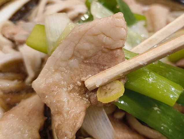 肉とねぎも食べる