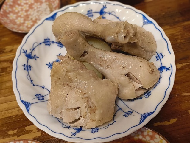 蒸し鶏