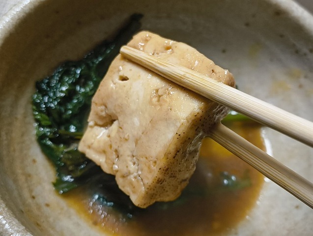 春菊と焼き豆腐がうまい（笑）