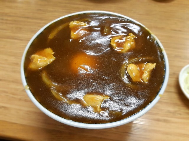 カレー南蛮そば玉落とし