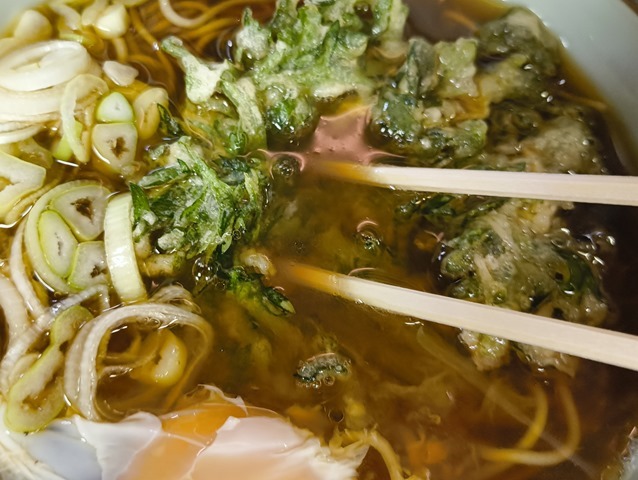 春菊天を汁に浸すのだ