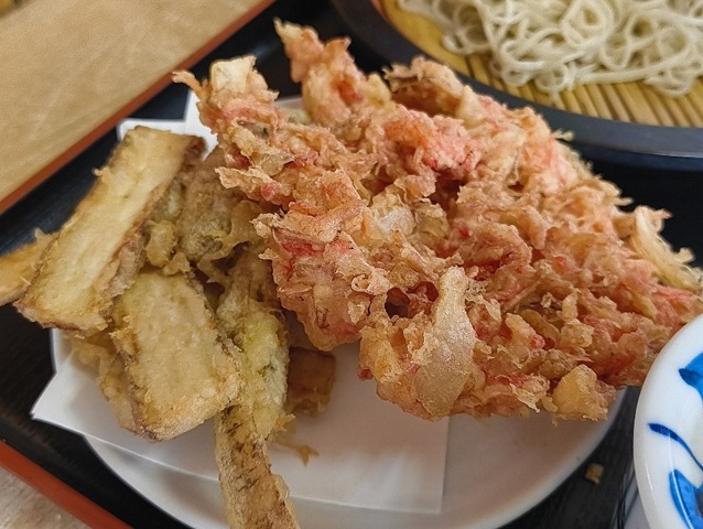 桜えび天＋ごぼう天