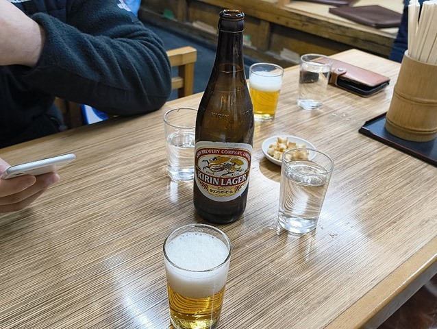先ずはビールだ
