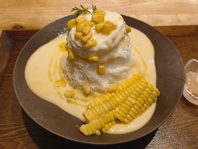 【野菜かき氷】濃厚コーンクリームスープ