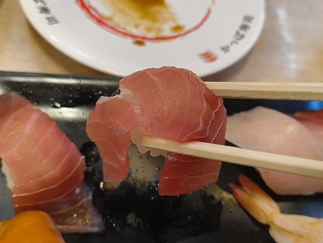まぐろを食べる