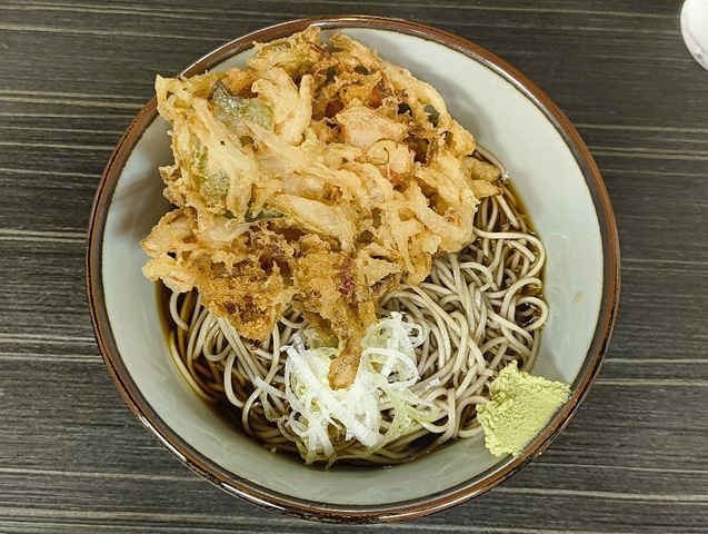 冷しかき揚げそば